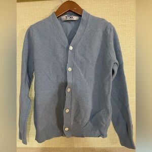 Comme des Garcons Blue Cardigan Sweater